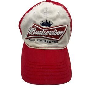 Y2k sparkles Budweiser Baseball Cap Red/Blue Adjustable Strap Hat